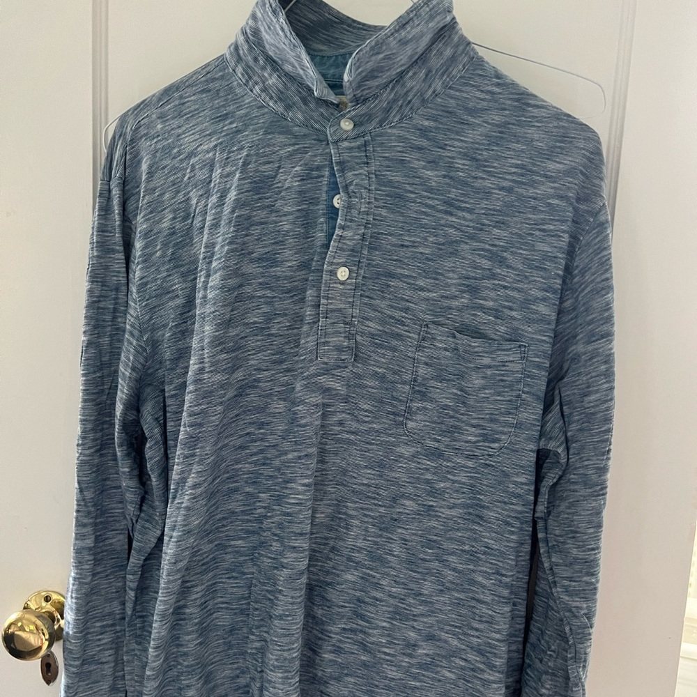 Faherty, XL, long sleeve polo